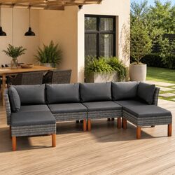 Enhance Your Outdoor Space with a 6-Piece Lounge Set