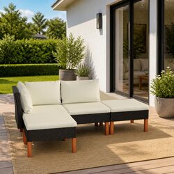 Outdoor 4-Piece Sofa Lounge Set for Stylish Relaxation
