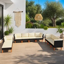 Outdoor 10-Piece Lounge Set for Ultimate Comfort
