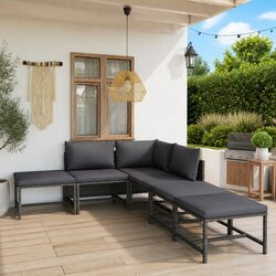 Enhance Your Outdoor Space with 6-Piece Lounge Set