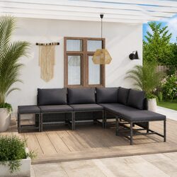 Enhance Your Outdoor Space with a Stylish 6-Piece Lounge Set