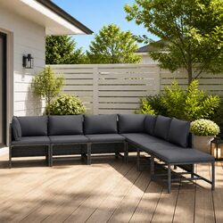 Transform Your Outdoor Space with 7-Piece Lounge Set