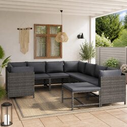 Versatile 9-Piece Garden Lounge Set - Perfect for Outdoor Spaces