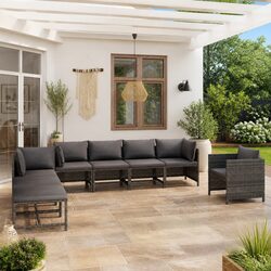 Elevate Your Outdoor Space with this 8 Piece Lounge Set