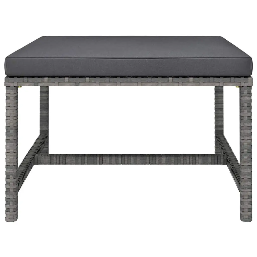 Garden Lounge Set 12 Piece Modular Poly Rattan Outdoor Furniture Grey