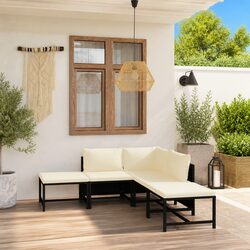 Elevate Your Outdoor Space with 6-Piece Rattan Lounge Set