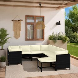 Enhance Your Outdoor Living with a 9-Piece Lounge Set