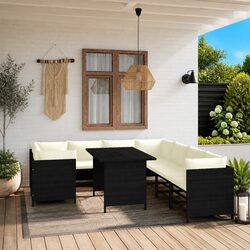 Enhance Your Outdoor Space with 9-Piece Lounge Set