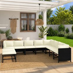 Transform Your Outdoor Space with a Stylish 9-Piece Lounge Set