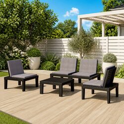 Enhance Your Outdoor Space with a 4 Piece Lounge Set