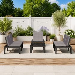 Elevate Your Outdoor Space with a 4-Piece Lounge Set