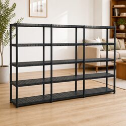 Elevate Your Space with a 5-Tier Black Storage Shelf