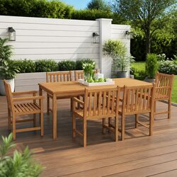 Enhance Your Outdoors with This 7 Piece Garden Dining Set