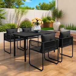Enhance Your Outdoor Space with 5 Piece Rattan Dining Set