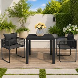 Enhance Your Outdoor Space with a 3 Piece Dining Set