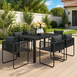 Elevate Your Outdoor Space with This 7 Piece Dining Set