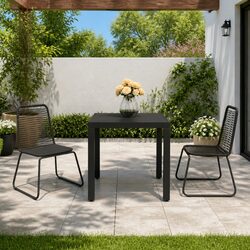 Elevate Your Outdoor Space with This Black Dining Set