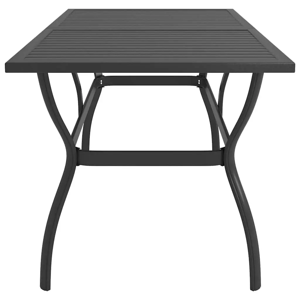 Garden Dining Set 5 Piece Grey Steel Textilene Swivel Chairs Outdoor Furniture