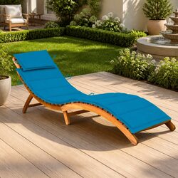 Elevate Your Outdoor Space with This Wooden Sun Lounger