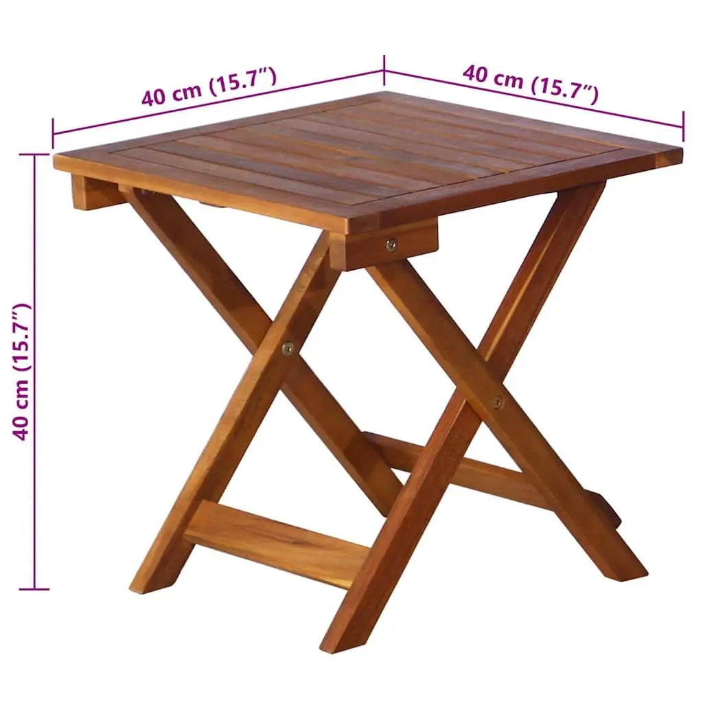 Wooden Sun Lounger with Cushion and Side Table Foldable Outdoor Furniture
