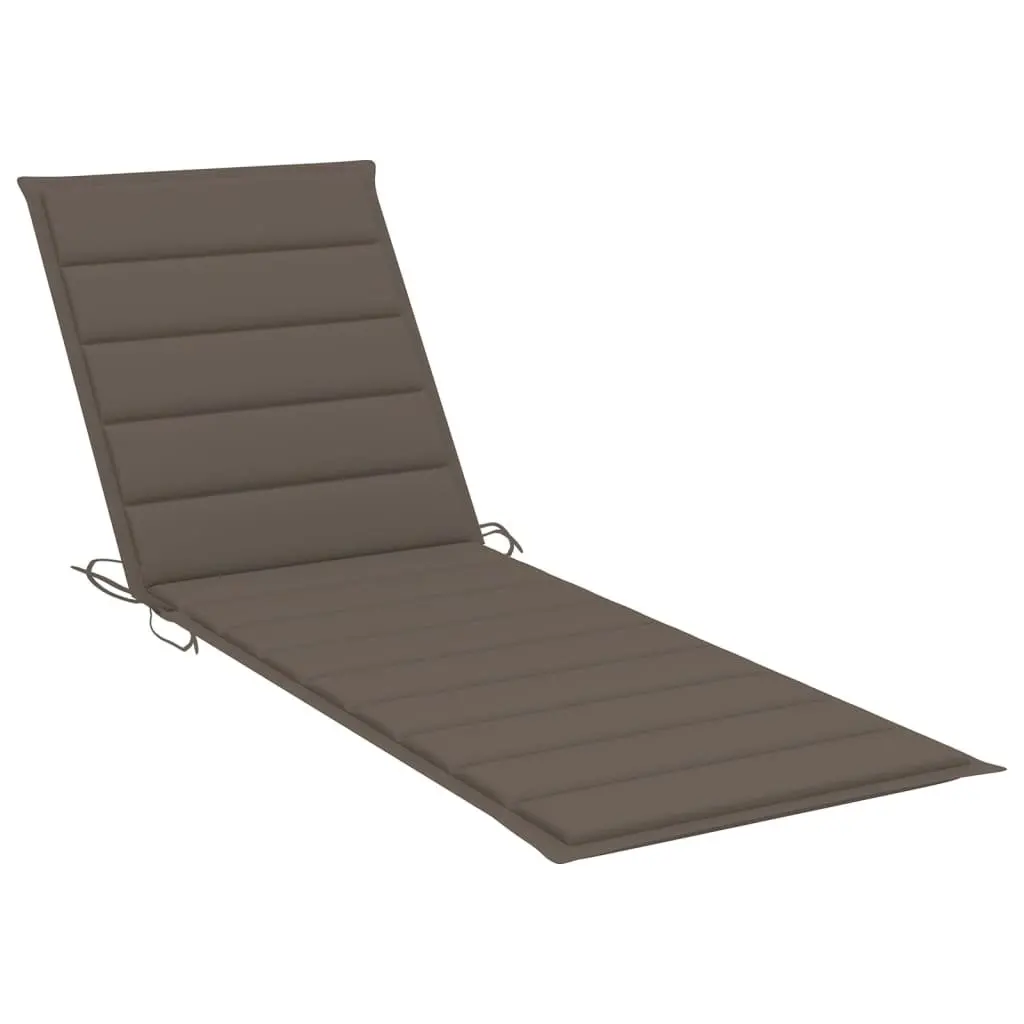 Sun Lounger Adjustable Backrest Solid Acacia Wood with Wheels and Pull-Out Table