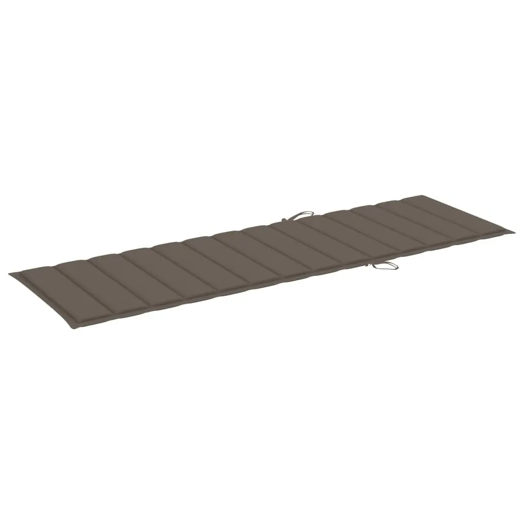 Sun Lounger Adjustable Backrest Solid Acacia Wood with Wheels and Pull-Out Table