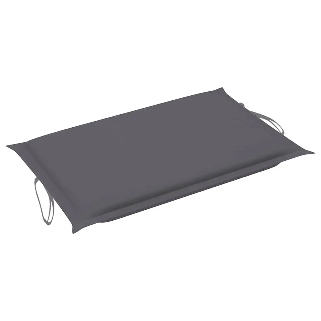 Outdoor Rocking Sun Lounger with Cushion for Relaxation in Garden or Patio Anthracite Solid Teak Wood