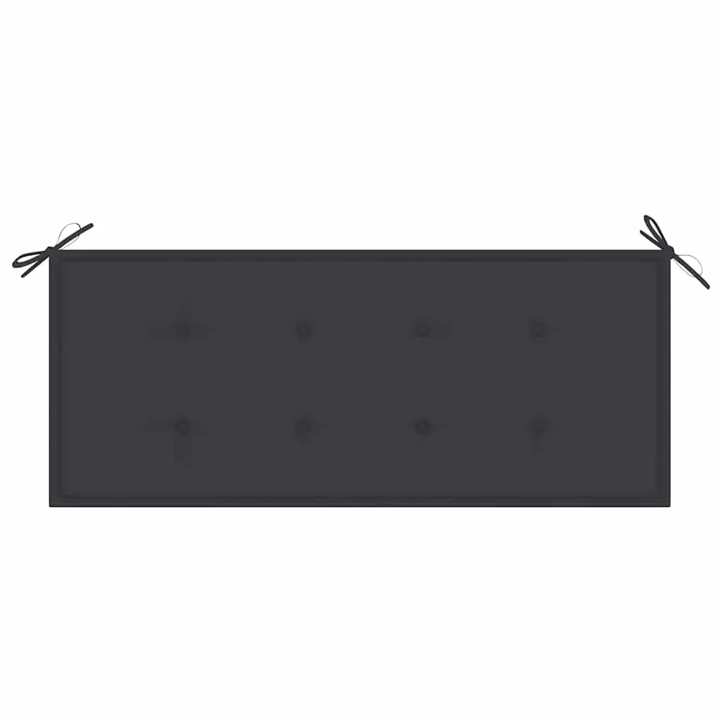 Garden Bench 120cm Outdoor Seating Backrest Cushion Included