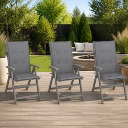 Enhance Your Outdoor Space with 3 Reclining Armchairs