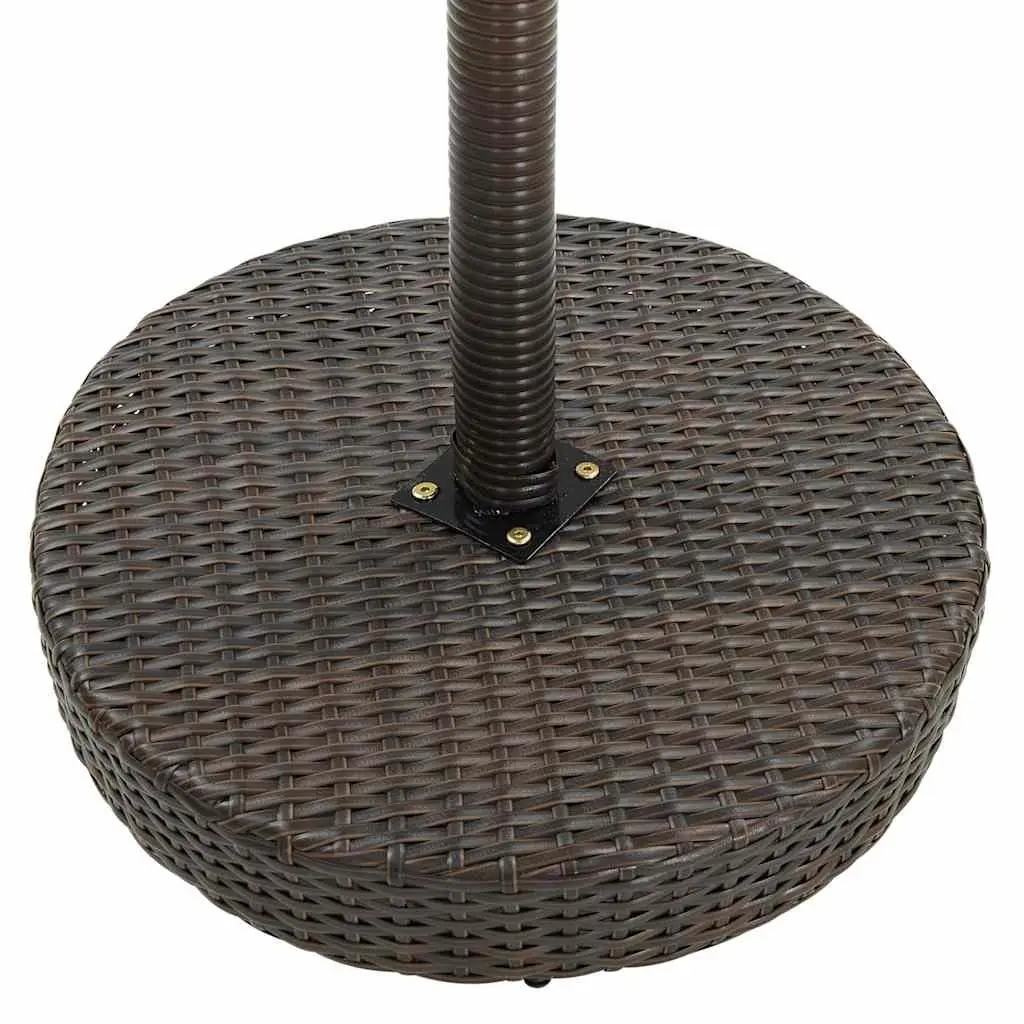 3 Piece Garden Bar Set Outdoor Bar Table and Stools Poly Rattan Patio Furniture