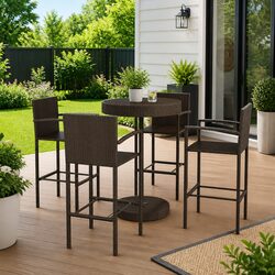 Enhance Your Outdoor Space with 5-Piece Garden Bar Set
