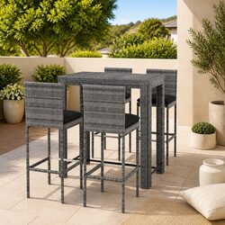 Elevate Your Garden with a 5 Piece Outdoor Bar Set
