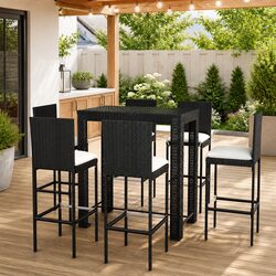 Enhance Your Space with a 7 Piece Black Bar Set