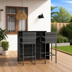 Elevate Your Outdoor Space with 3 Piece Garden Bar Set