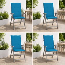 Garden Seating with 4 Reclining Chairs and Cushions