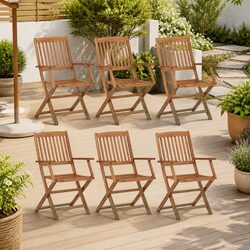 Enhance Your Outdoor Space with 6 Folding Garden Chairs