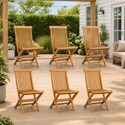 Elevate Your Outdoor Space with 6 Folding Garden Chairs
