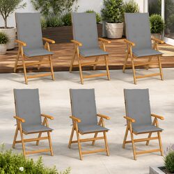 Enhance Your Outdoor Space with 6 Teak Wood Chairs