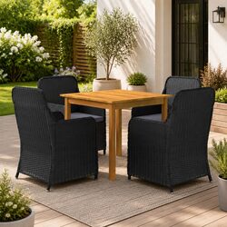 Enhance Your Outdoor Space with 5 Piece Garden Dining Set