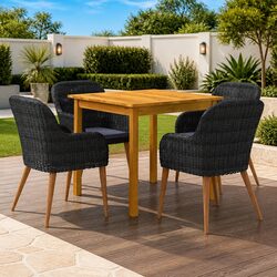 Enhance Your Outdoor Experience with This 5 Piece Dining Set