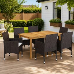 Enhance Your Outdoor Space with 7-Piece Dining Set