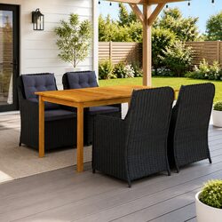 Transform Your Garden with This Elegant 5-Piece Dining Set