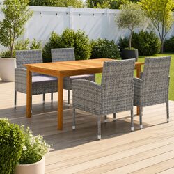 Elegant 5 Piece Garden Dining Set for Stylish Gatherings