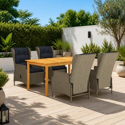 Enhance Your Outdoor Space with 5-Piece Dining Set