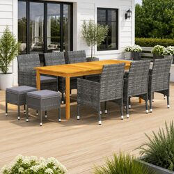 Elevate Your Outdoor Space with this 11-Piece Dining Set