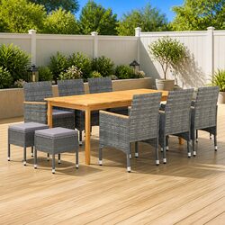 Elevate Your Outdoor Space with a Stylish 11-Piece Dining Set
