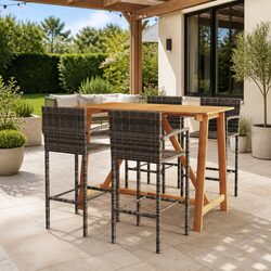 Enhance Your Outdoor Space with 5 Piece Bar Set