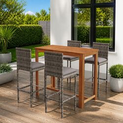 Elevate Your Outdoor Space with 5 Piece Garden Bar Set