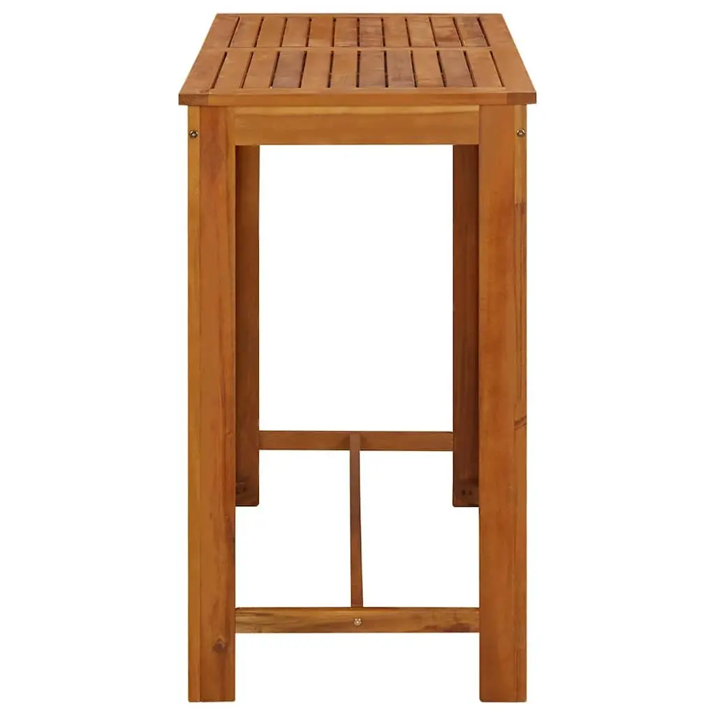 Outdoor Furniture Set 7 Piece Grey Rattan Stools with Acacia Wood Table for Garden Patio
