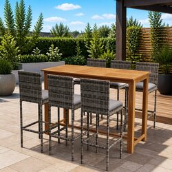 Enhance Your Outdoor Space with 7-Piece Bar Set